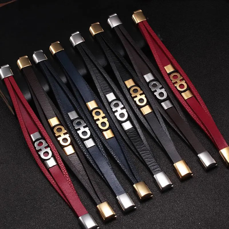 Amiri Designer Leather Bracelet