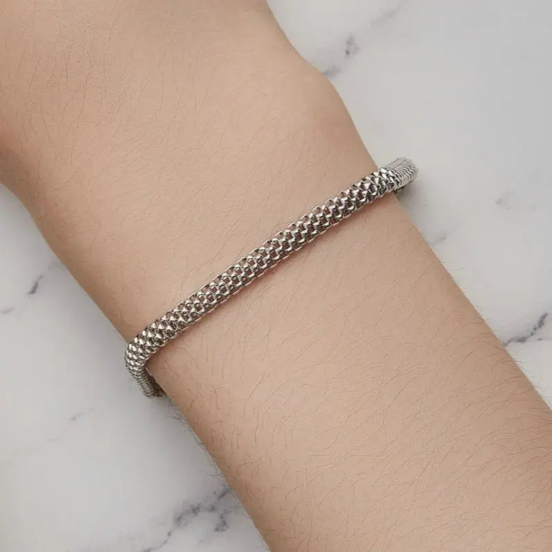 Braided Silver Bracelet Coco & Dee
