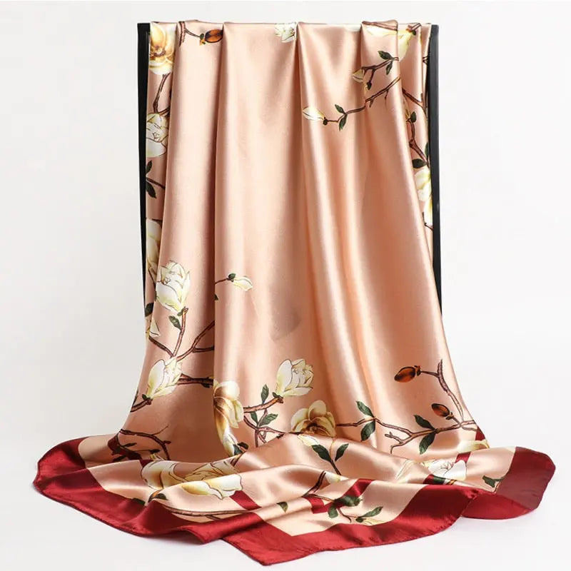 Floral Print Silk Scarf Coco & Dee