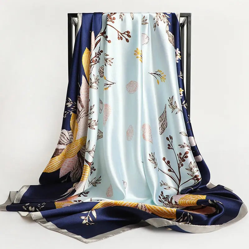 Floral Print Silk Scarf Coco & Dee
