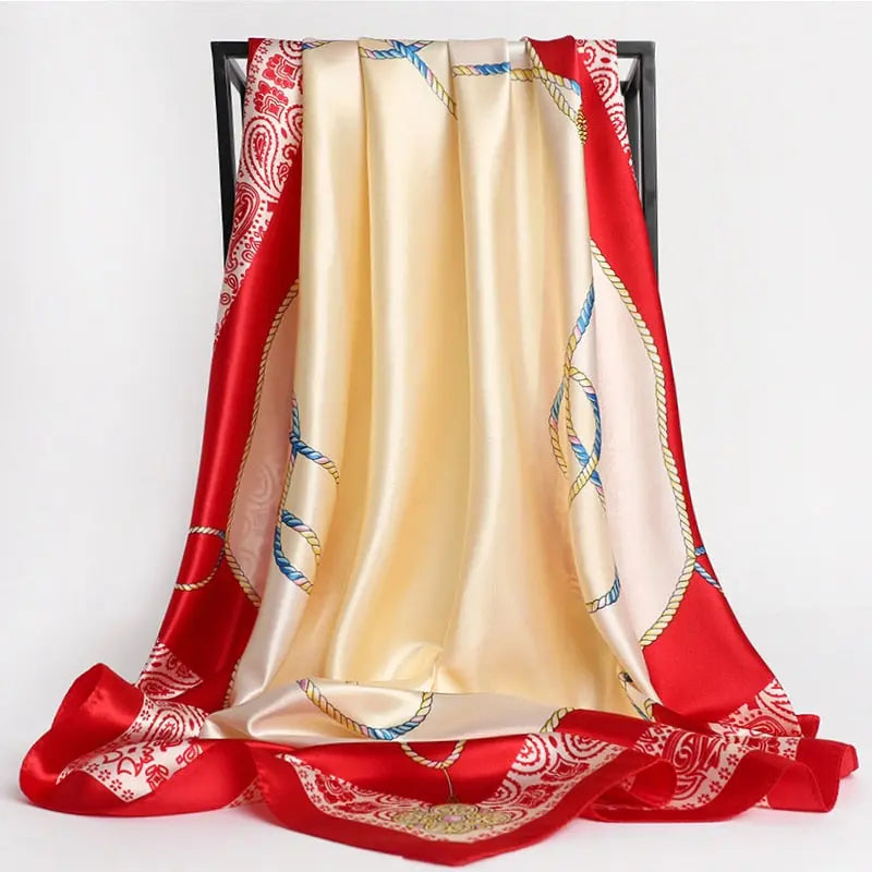 Floral Print Silk Scarf Coco & Dee