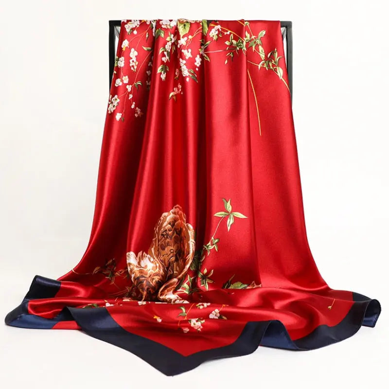 Floral Print Silk Scarf Coco & Dee