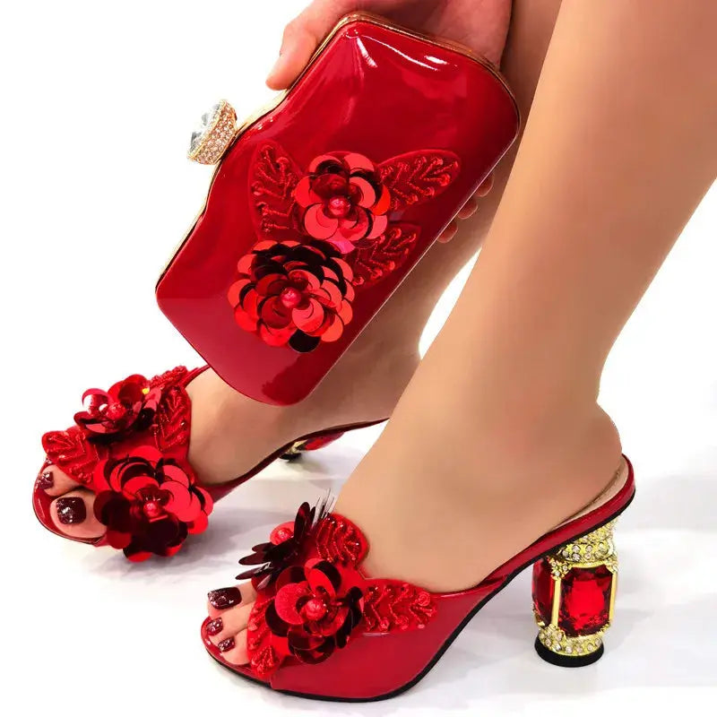 Flower Bag & Shoe Set