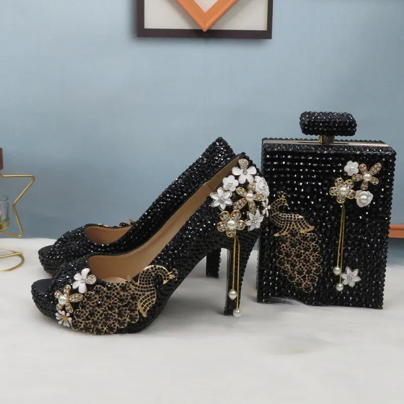 Midnight Shoe & Bag Set
