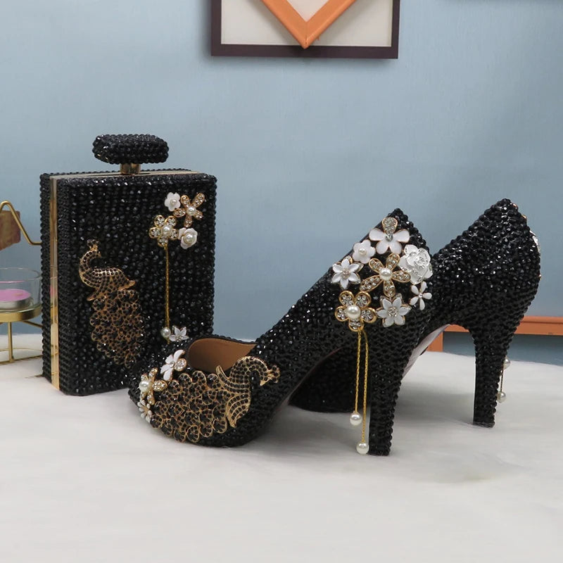 Midnight Shoe & Bag Set