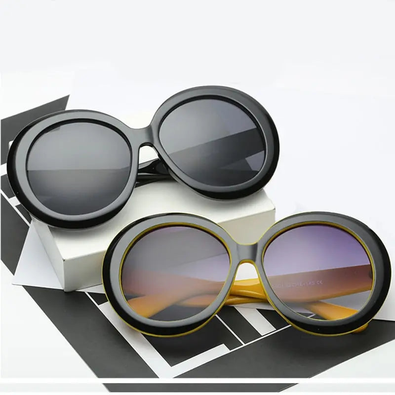 Leon Round Oversized Sunglasses Coco & Dee