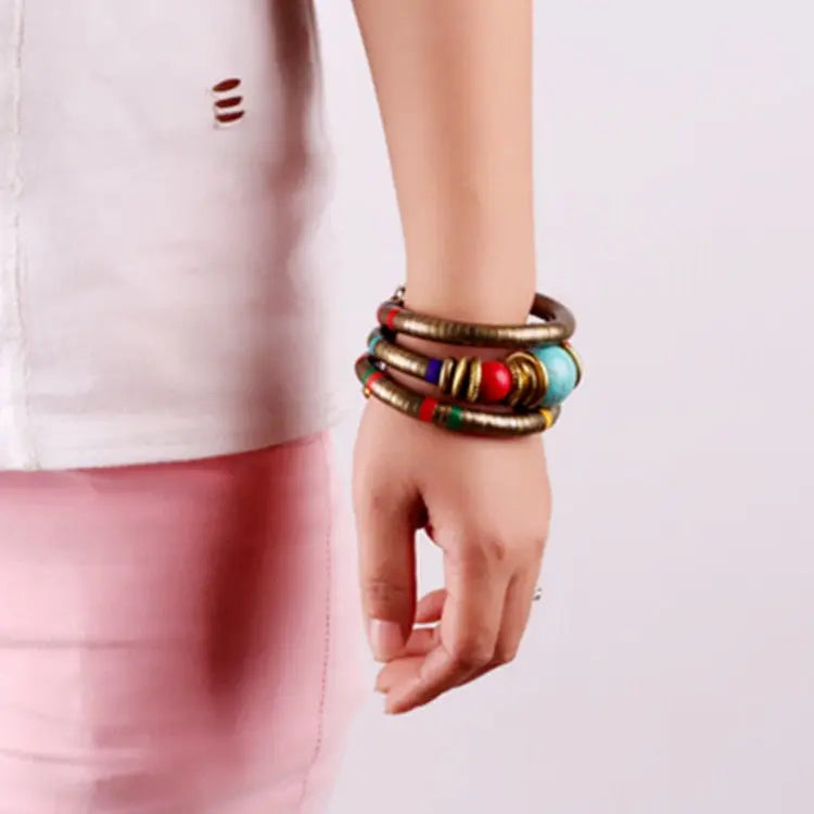 Nicole Natural Stone Multilayer Bracelet Coco & Dee