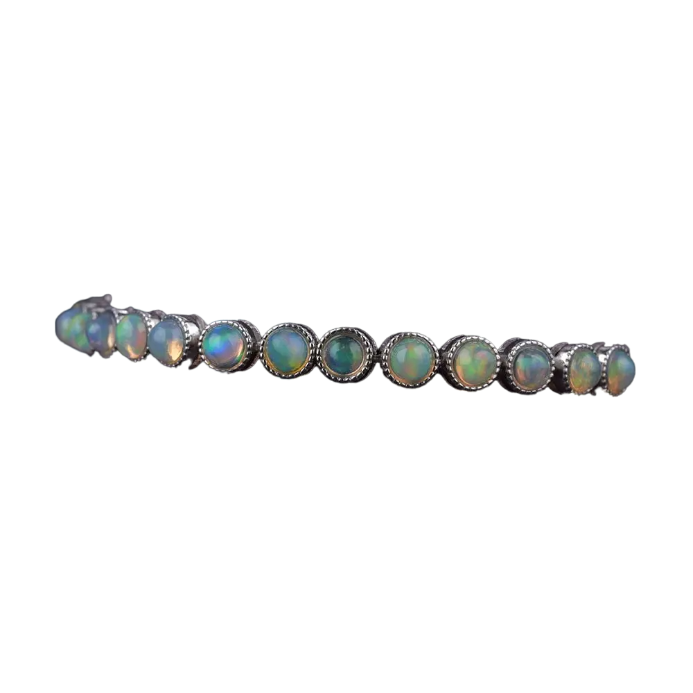 Opal Silver Bracelet Coco & Dee