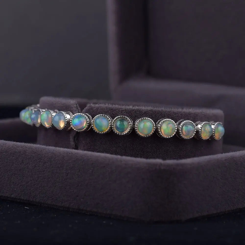 Opal Silver Bracelet Coco & Dee