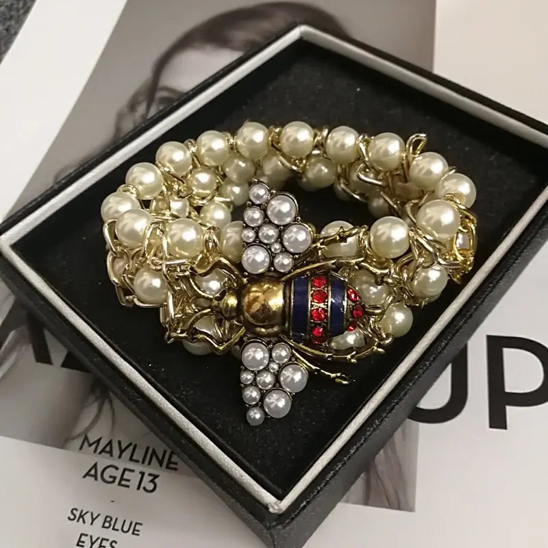 Pearl Bee Bracelet