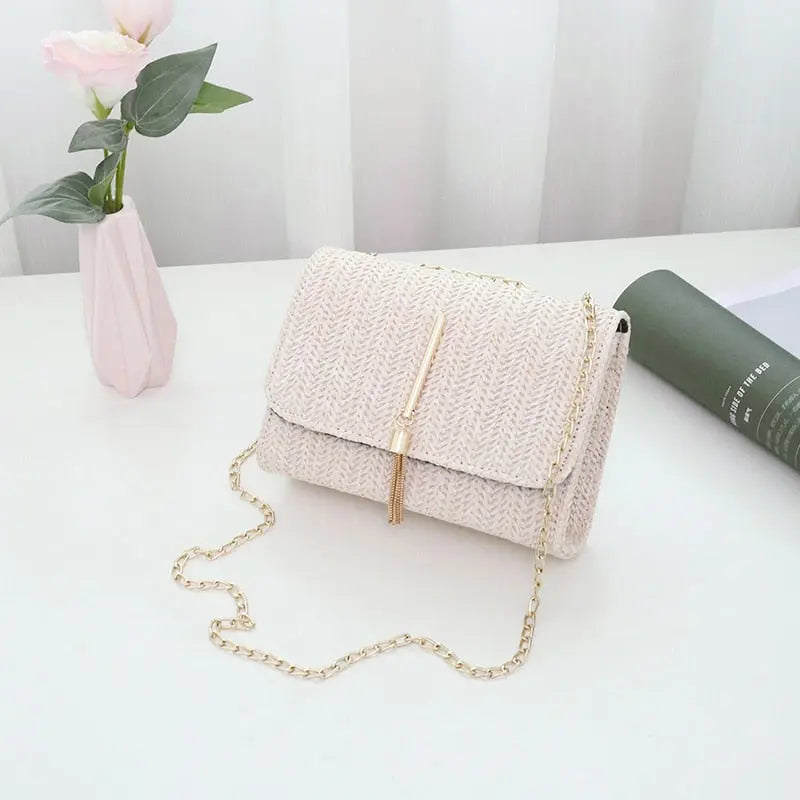 Rafia Rattan Braided Handbag Coco & Dee