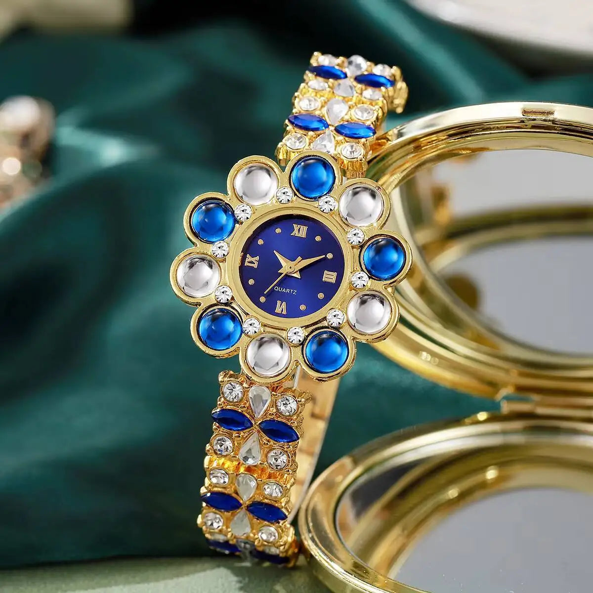 Flower Rhinestone Watch Coco & Dee