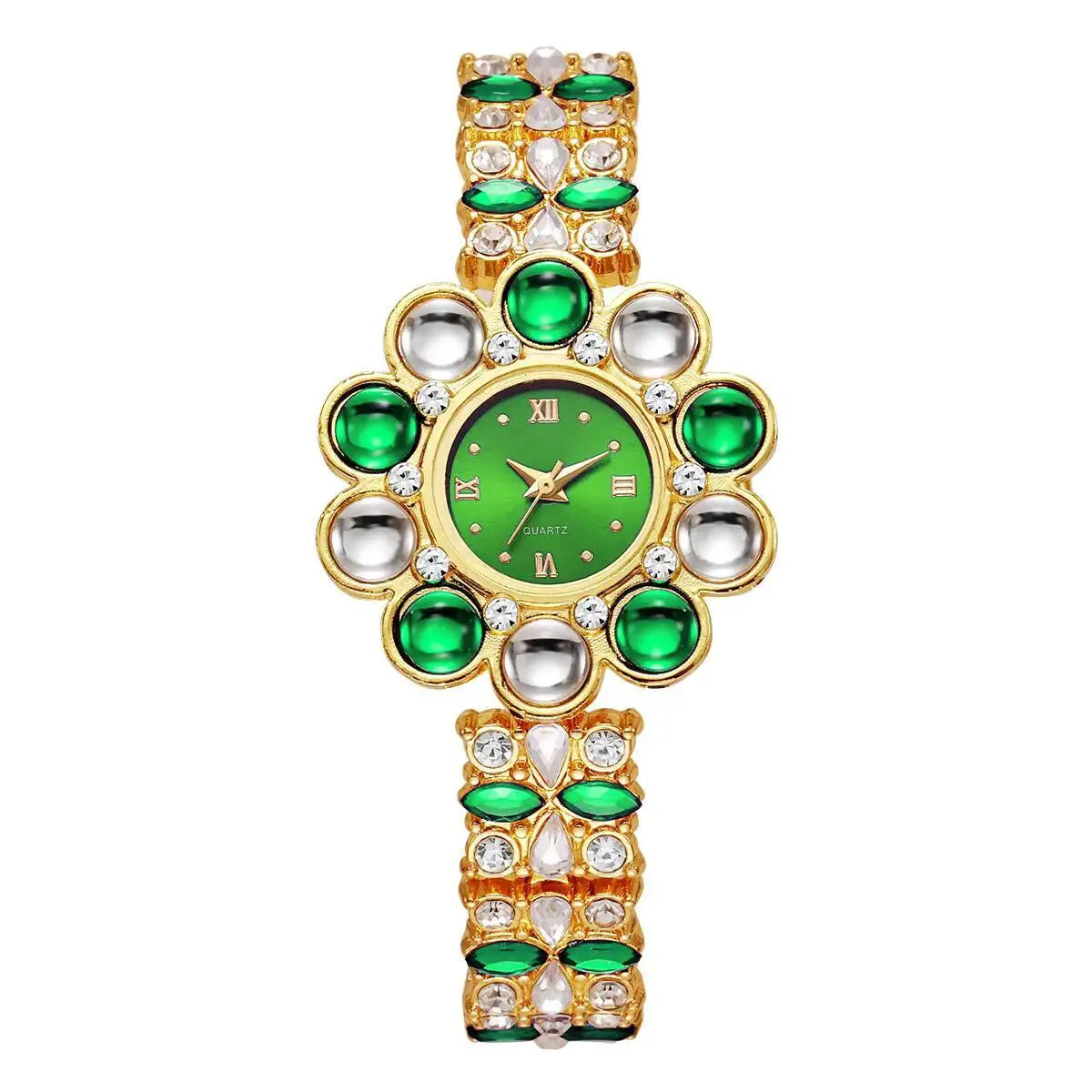 Flower Rhinestone Watch Coco & Dee