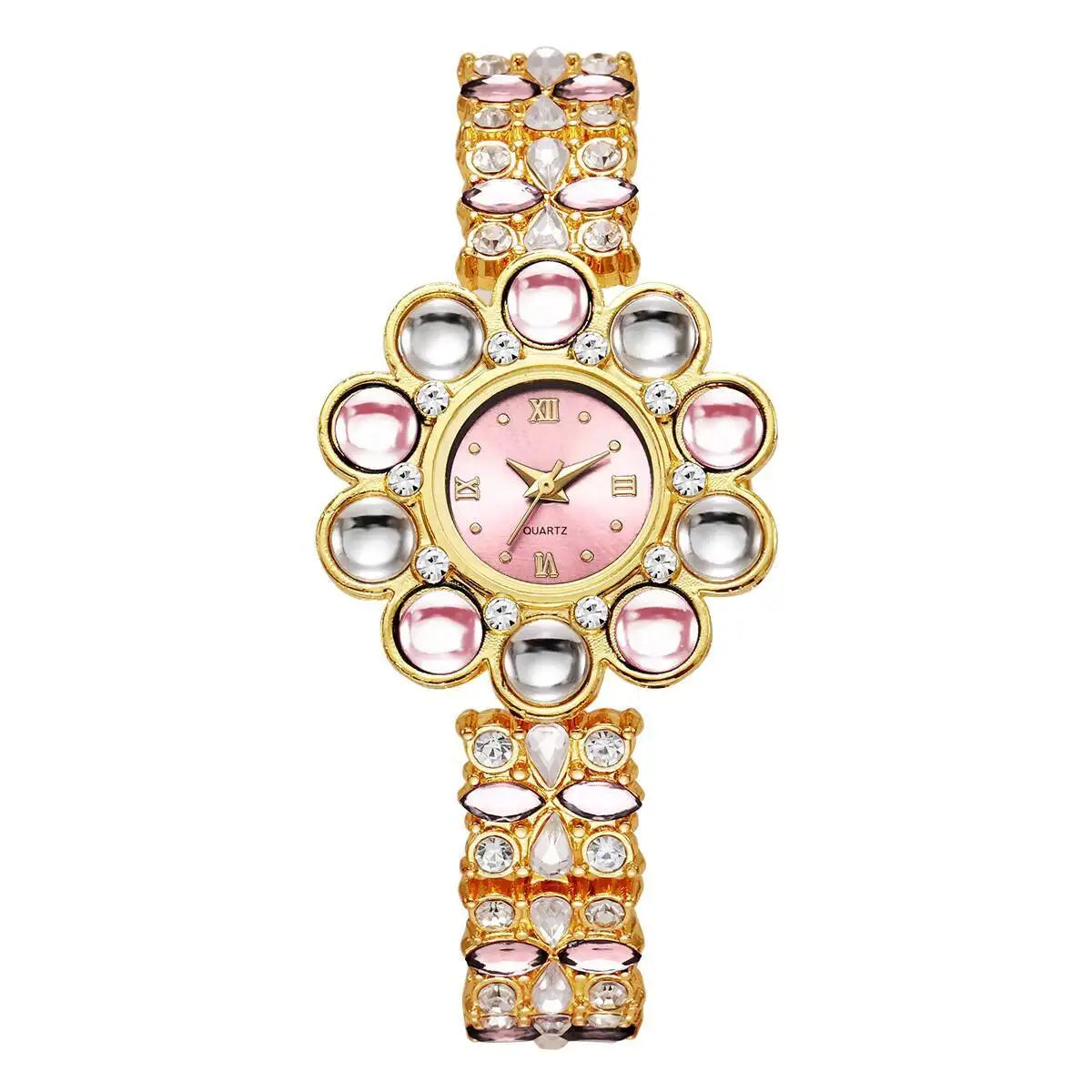 Flower Rhinestone Watch Coco & Dee