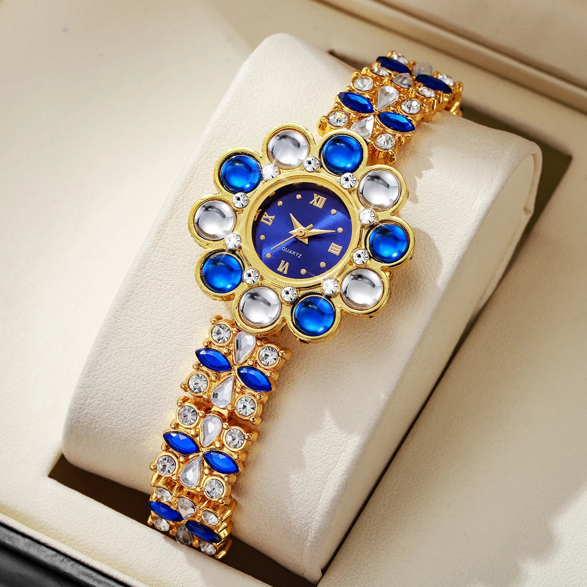 Flower Rhinestone Watch Coco & Dee
