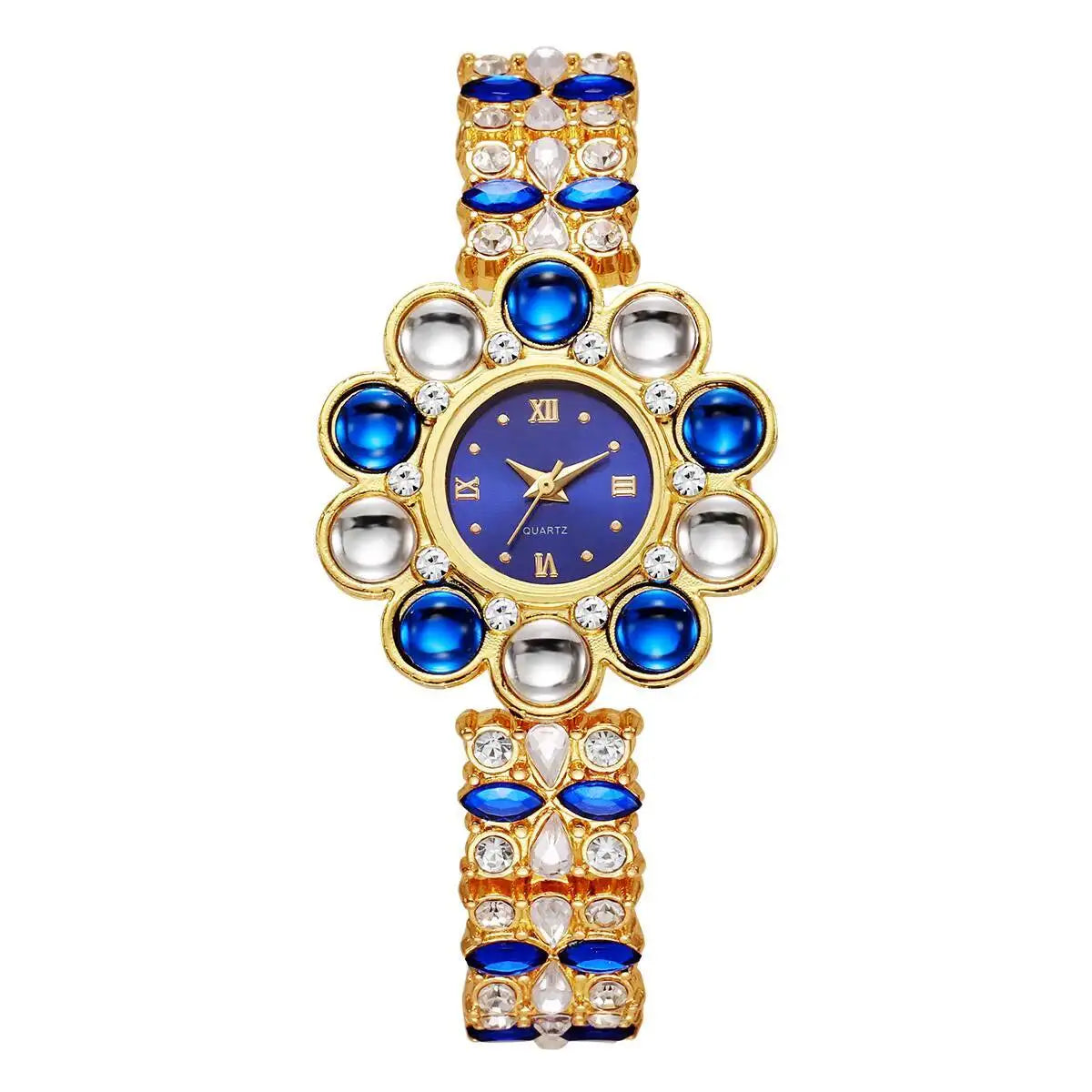 Flower Rhinestone Watch Coco & Dee