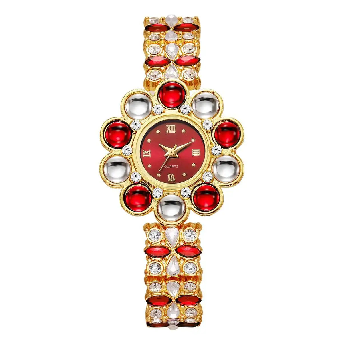 Flower Rhinestone Watch Coco & Dee