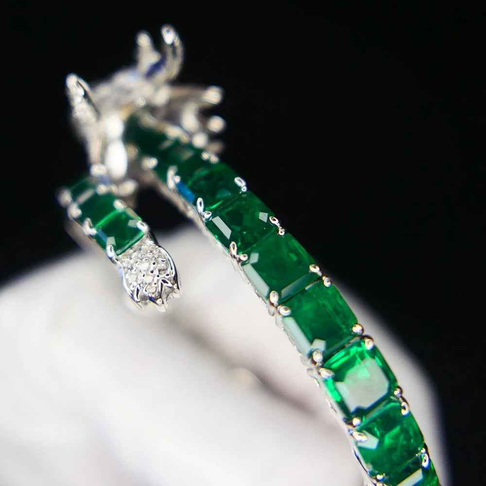 Sterling Silver Dragon Bangle