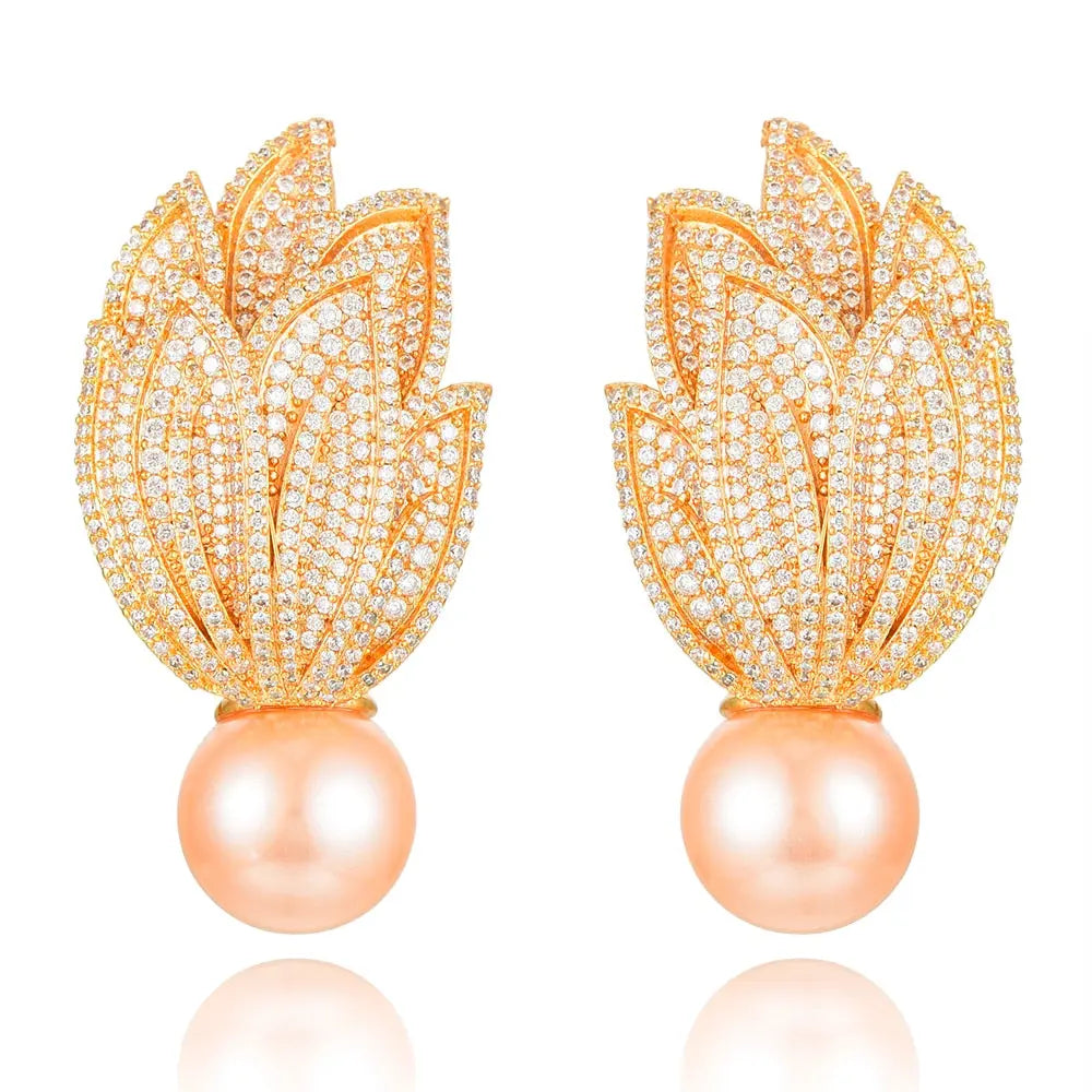 Torch Pearl Earrings Coco & Dee