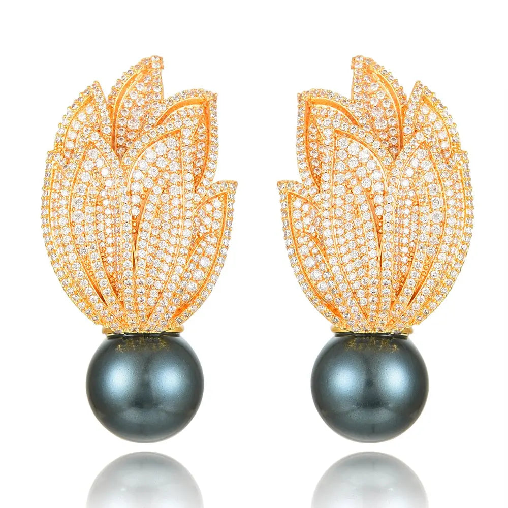 Torch Pearl Earrings Coco & Dee