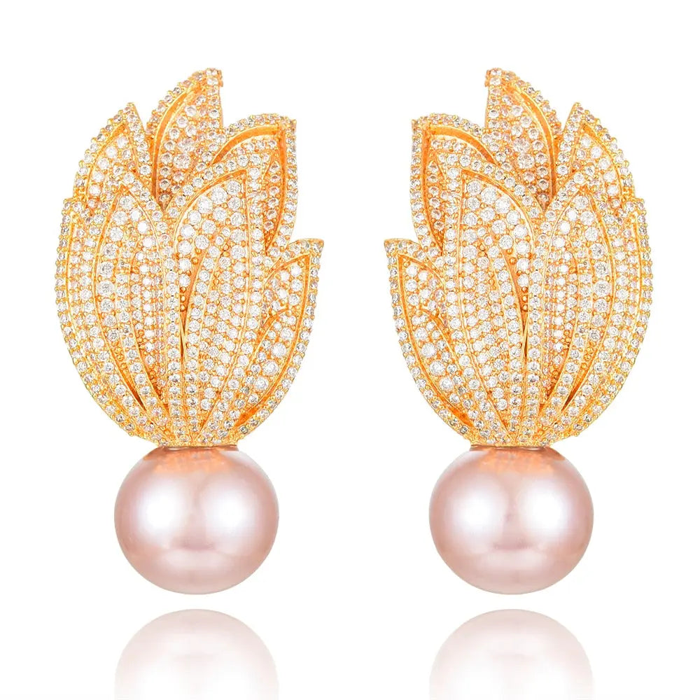 Torch Pearl Earrings Coco & Dee