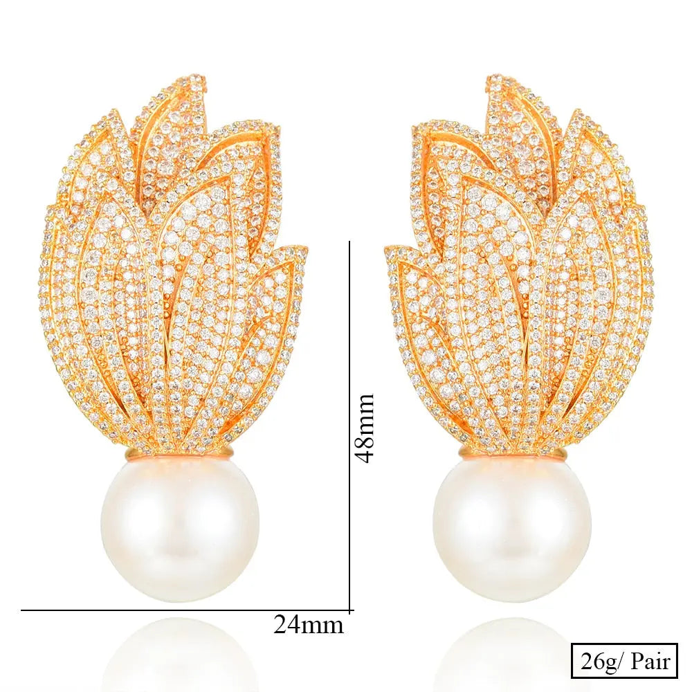 Torch Pearl Earrings Coco & Dee