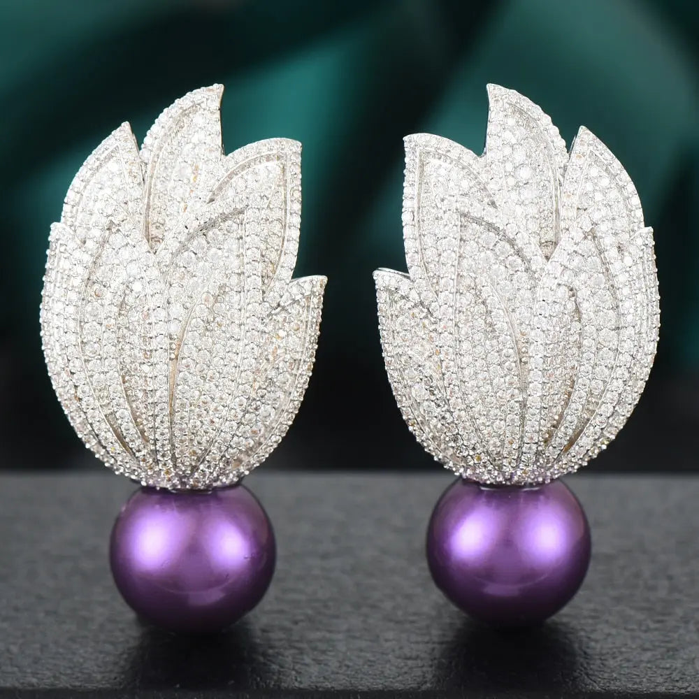 Torch Pearl Earrings Coco & Dee