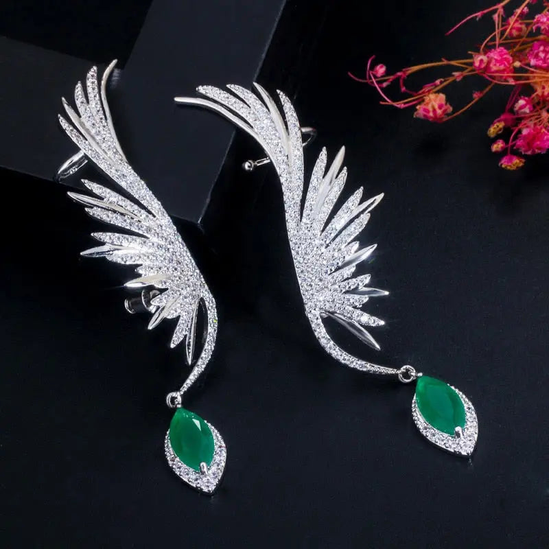 Zirconia Drop Earrings Coco & Dee