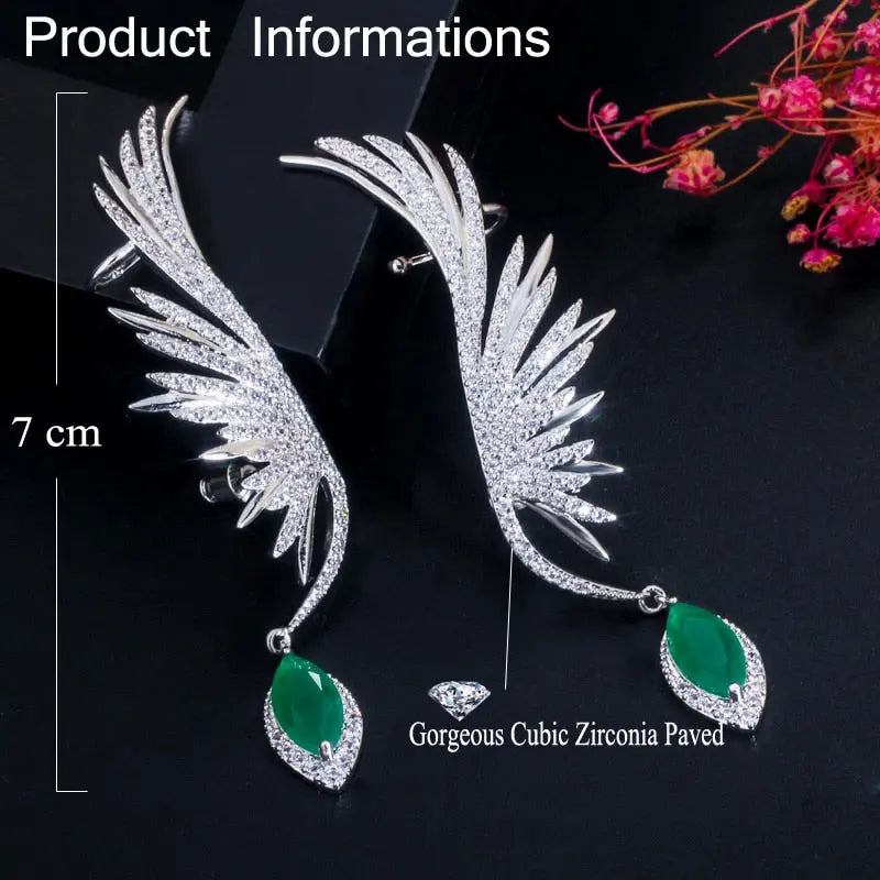 Zirconia Drop Earrings Coco & Dee