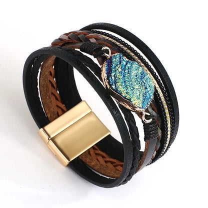 Amorcome Braided Leather Bracelet Coco & Dee