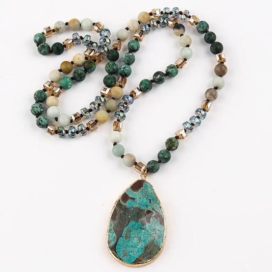 Boho Natural Stone Pendant Coco & Dee