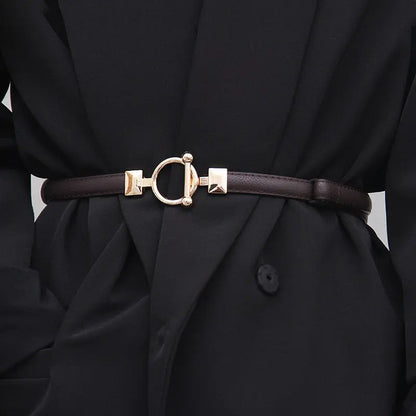 Daisy Leather Thin Belt Coco & Dee