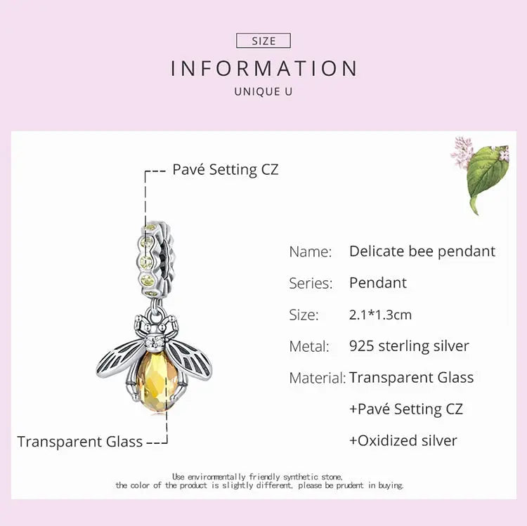 Delicate Bee Ball Charm Coco & Dee