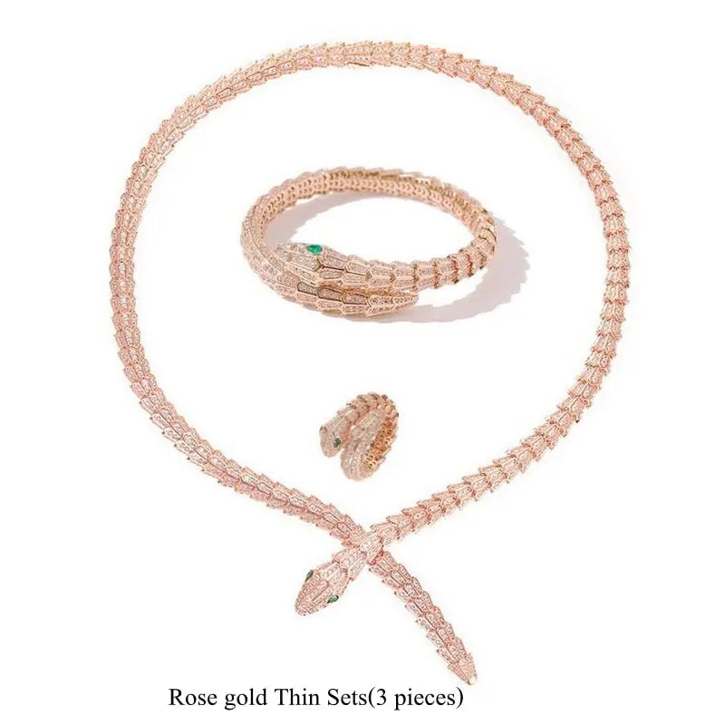Designer Snake Jewelry Set