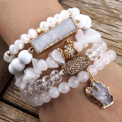 Druzy Stacked Bracelet Coco & Dee
