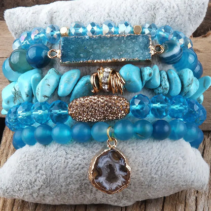 Druzy Stacked Bracelet Coco & Dee