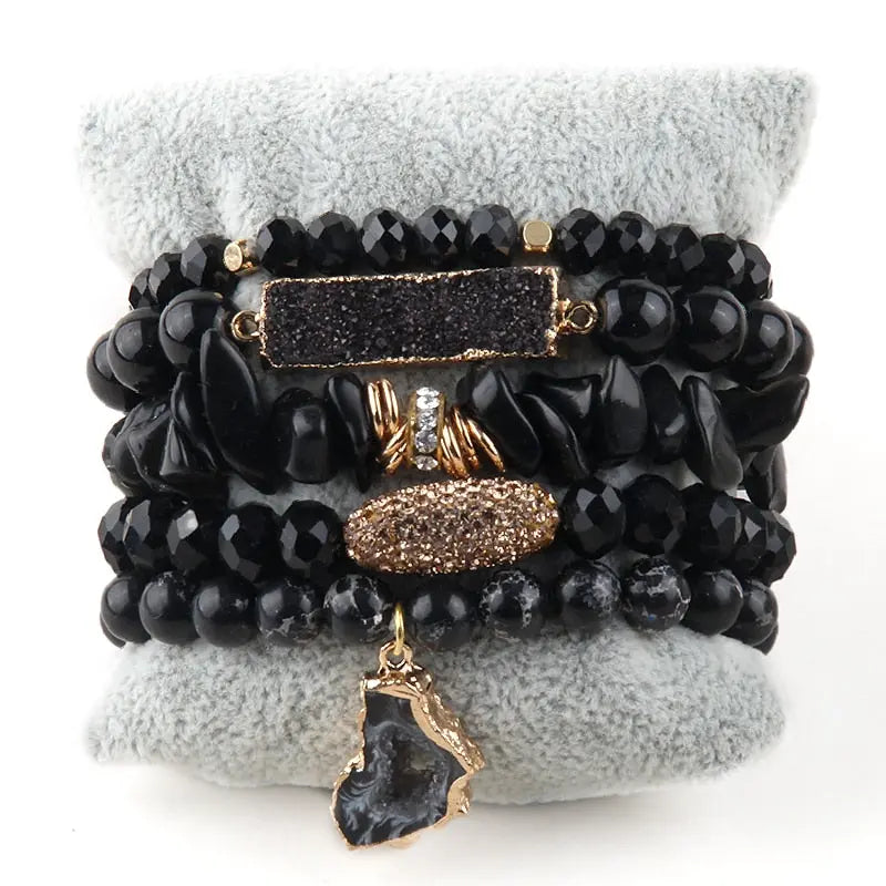 Druzy Stacked Bracelet Coco & Dee