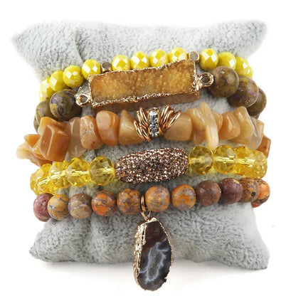 Druzy Stacked Bracelet Coco & Dee