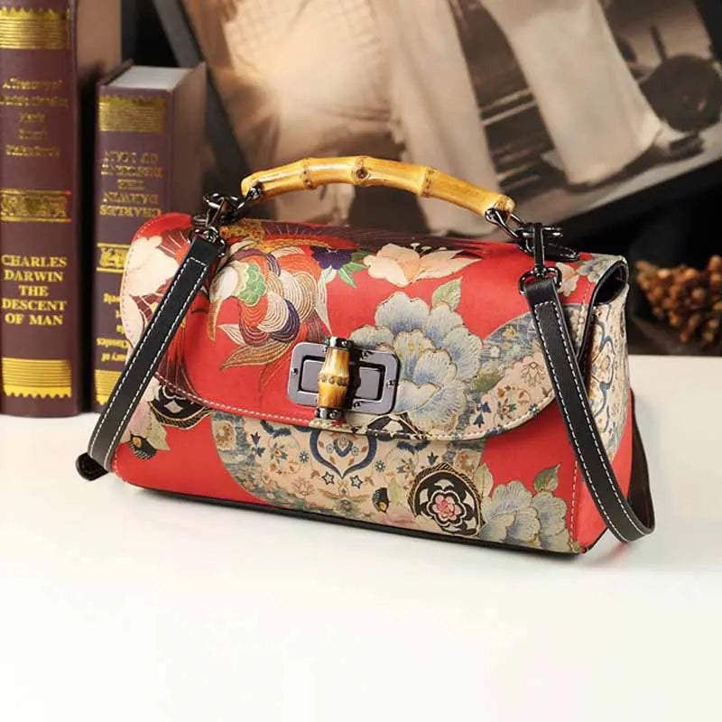 Flora Silk Handbag