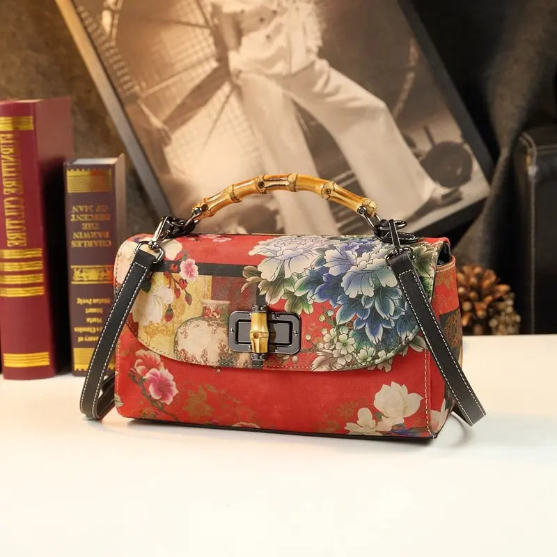 Flora Silk Handbag