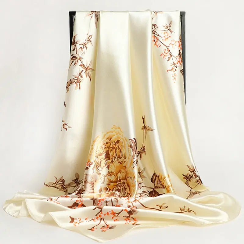 Floral Print Silk Scarf Coco & Dee