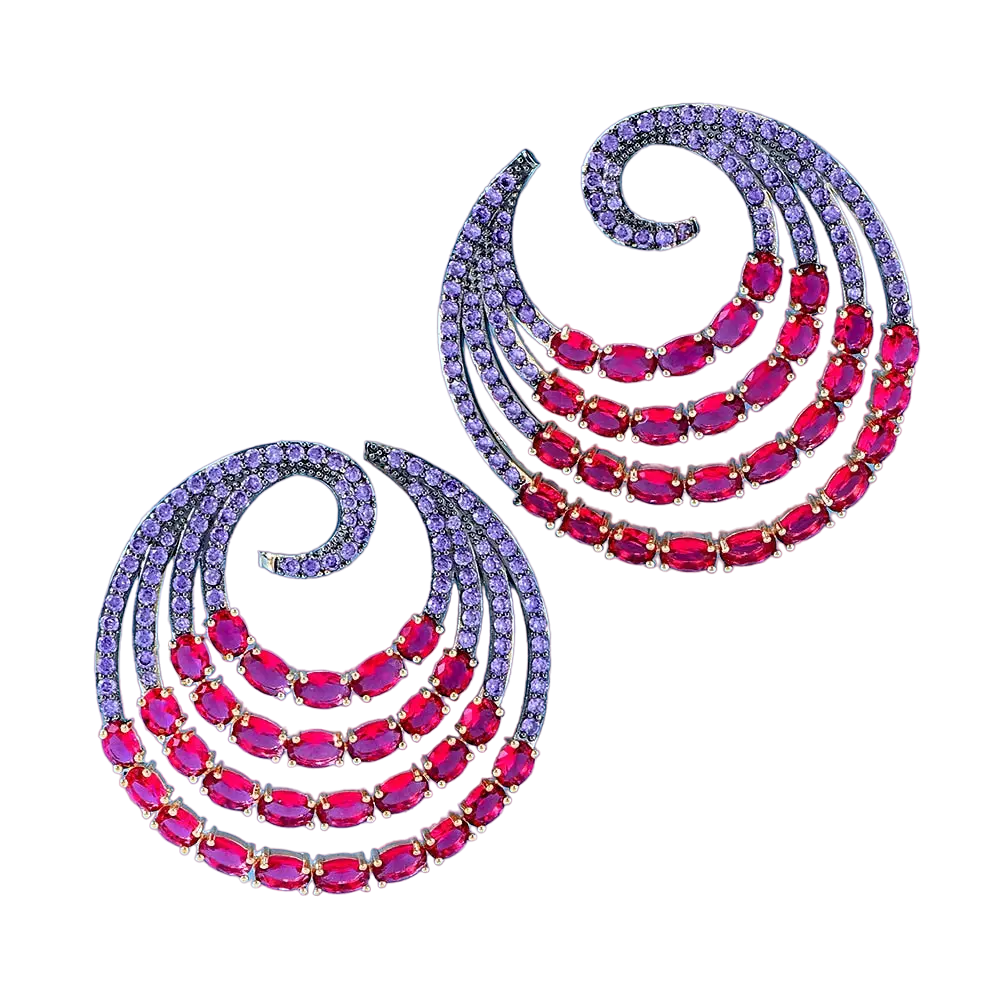 Flowers Circle Earrings Coco & Dee
