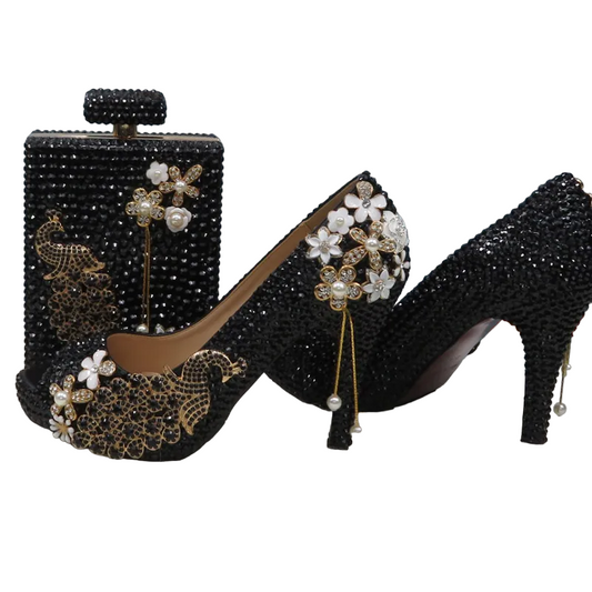 Midnight Shoe & Bag Set