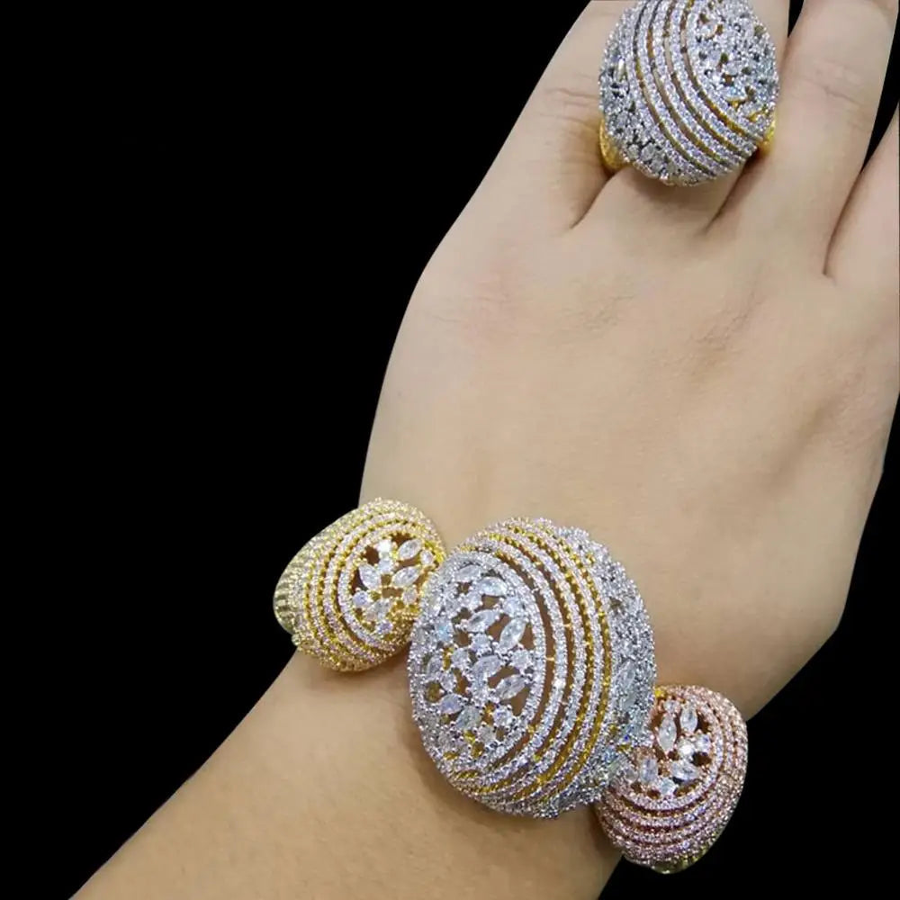 Opulent Charm Bangle & Ring Set Coco & Dee