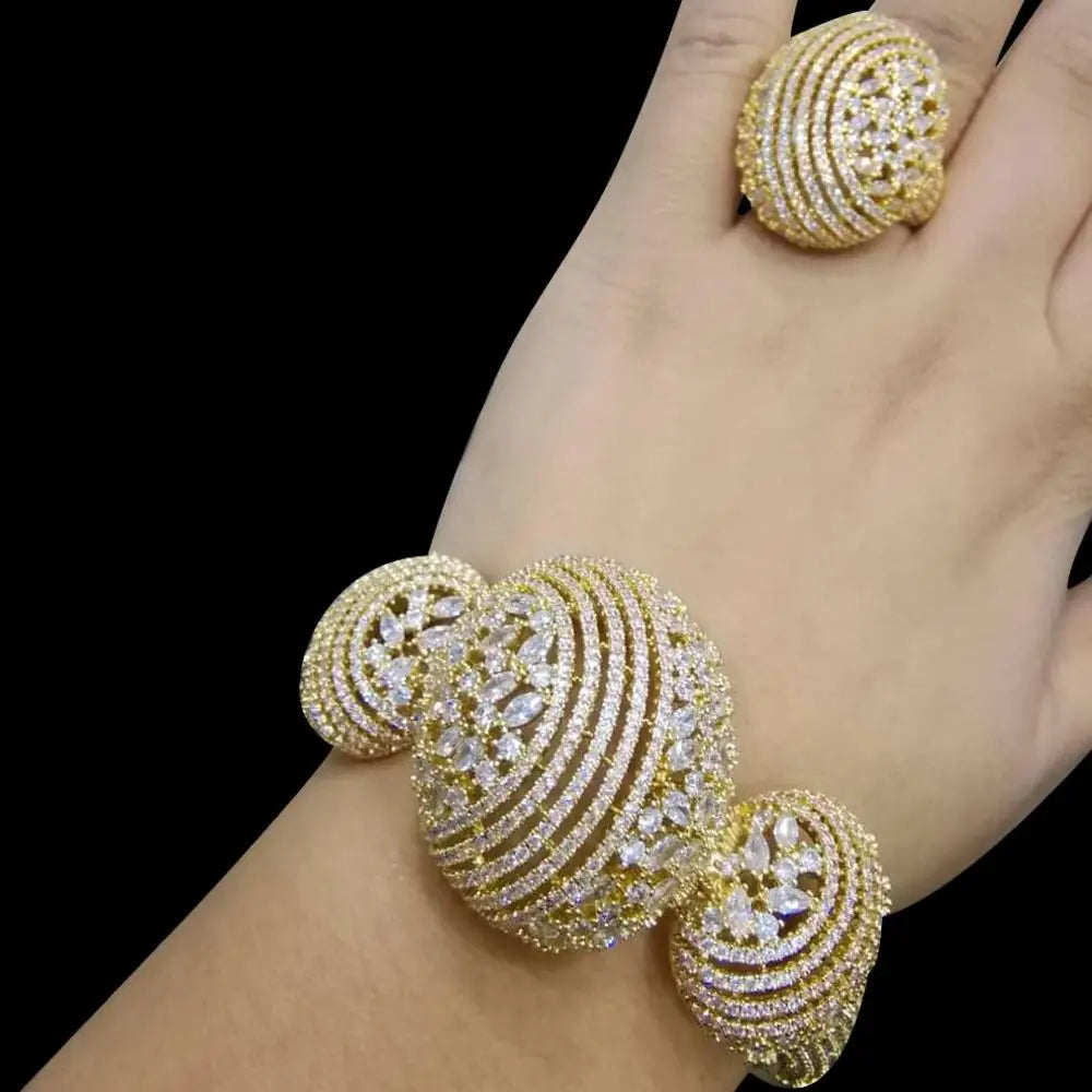 Opulent Charm Bangle & Ring Set Coco & Dee