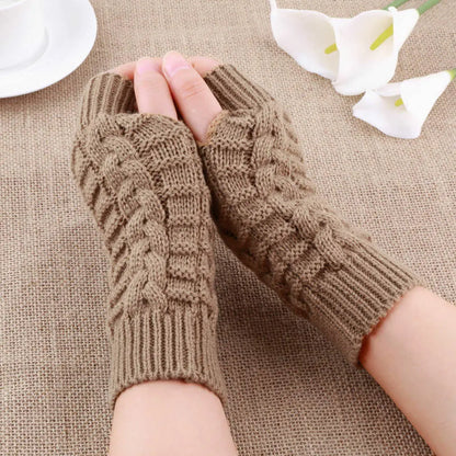 Half Finger Knitted Gloves Coco & Dee
