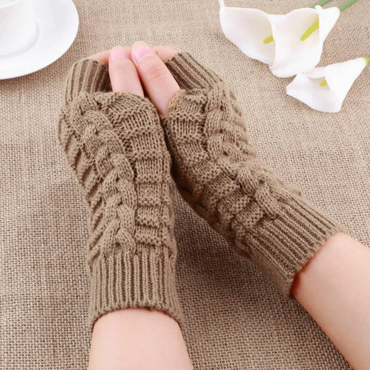 Half Finger Knitted Gloves Coco & Dee