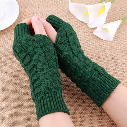 Half Finger Knitted Gloves Coco & Dee