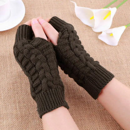 Half Finger Knitted Gloves Coco & Dee