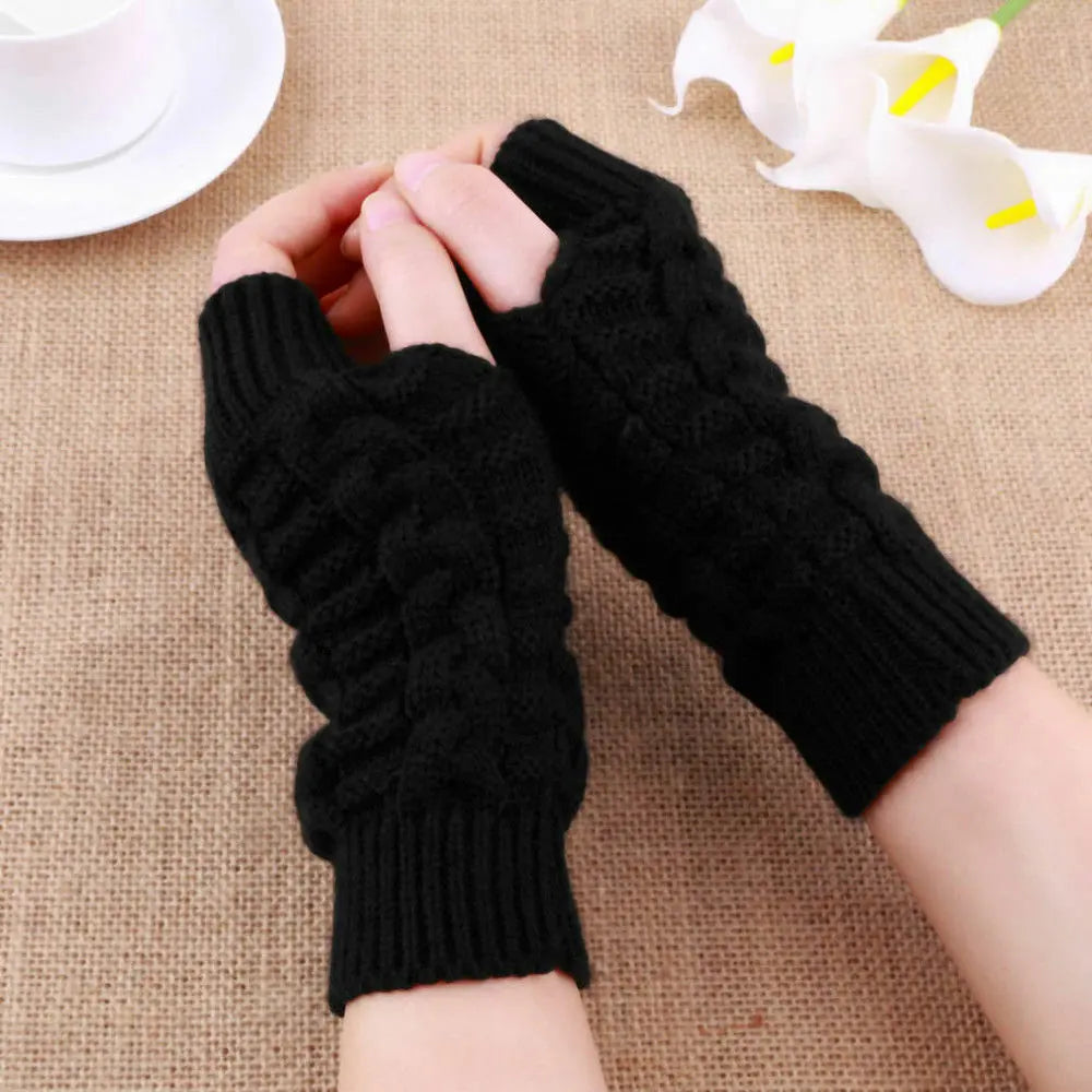 Half Finger Knitted Gloves Coco & Dee
